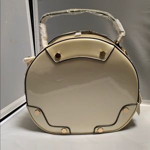 Round, Pearl beige, Round Purse, bag, crossbody.